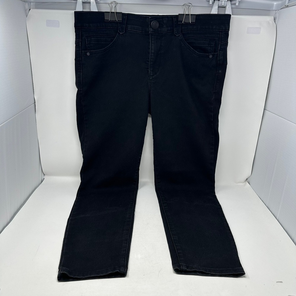 Democracy Jeans Women 14 Black Ab solution Booty Lift B1105P4SL Stretch